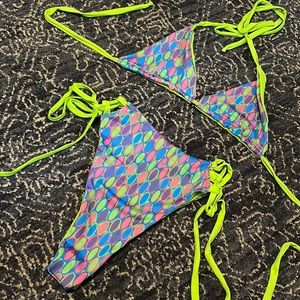 Handmade Holokai Swim Retro High-Waisted Bikini Set